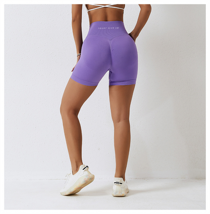 High Waist Seamless Sports Shorts