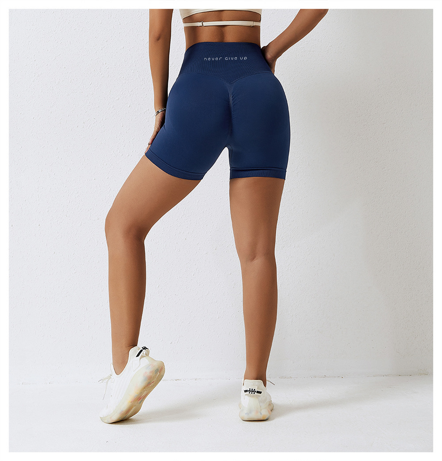 High Waist Seamless Sports Shorts