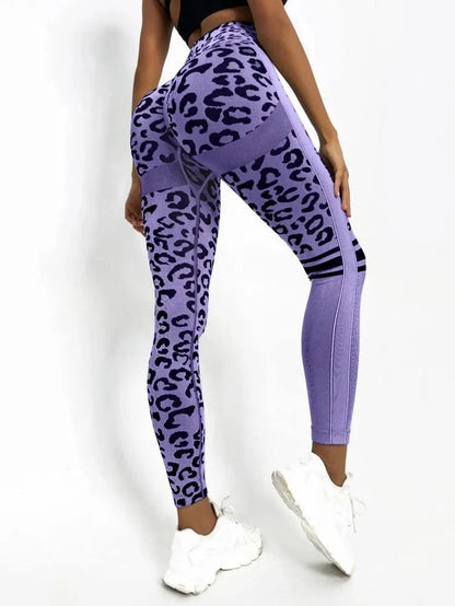 Women Leopard Seamless Yoga Pants - Ngu activewear