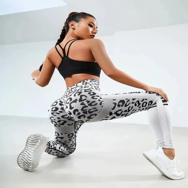 Women Leopard Seamless Yoga Pants - Ngu activewear