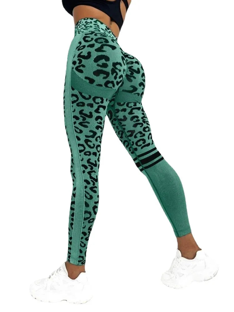 Women Leopard Seamless Yoga Pants - Ngu activewear