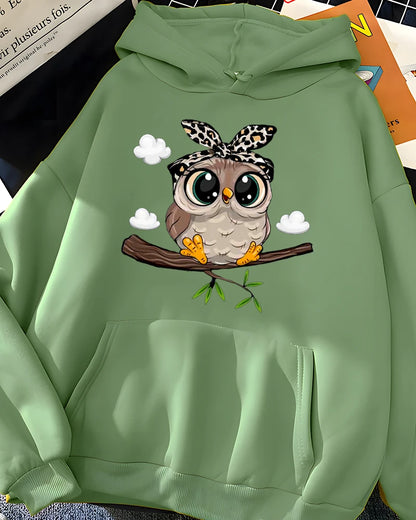 Green hotsell owls hoodie