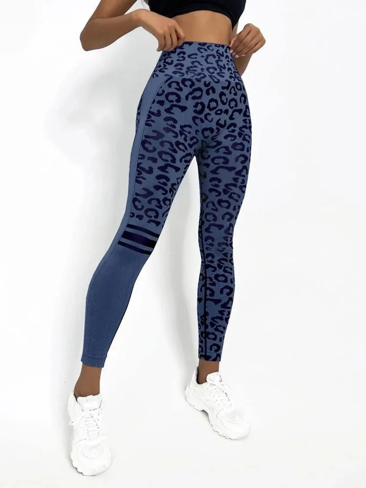 Women Leopard Seamless Yoga Pants - Ngu activewear