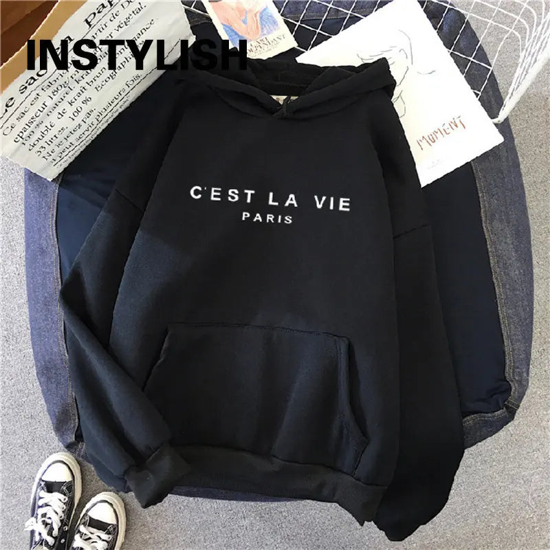 C’est la vie oversized hoodies